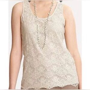 Banana Republic lace tank